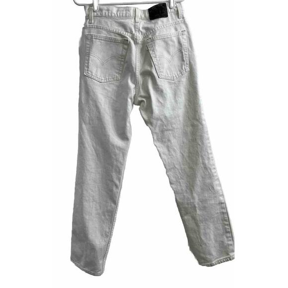 LEVI'S Silver Tab Women's 29x32 Size 8 White Denim Baggy Loose Fit Y2K USA‎ 90’s - Picture 3 of 12